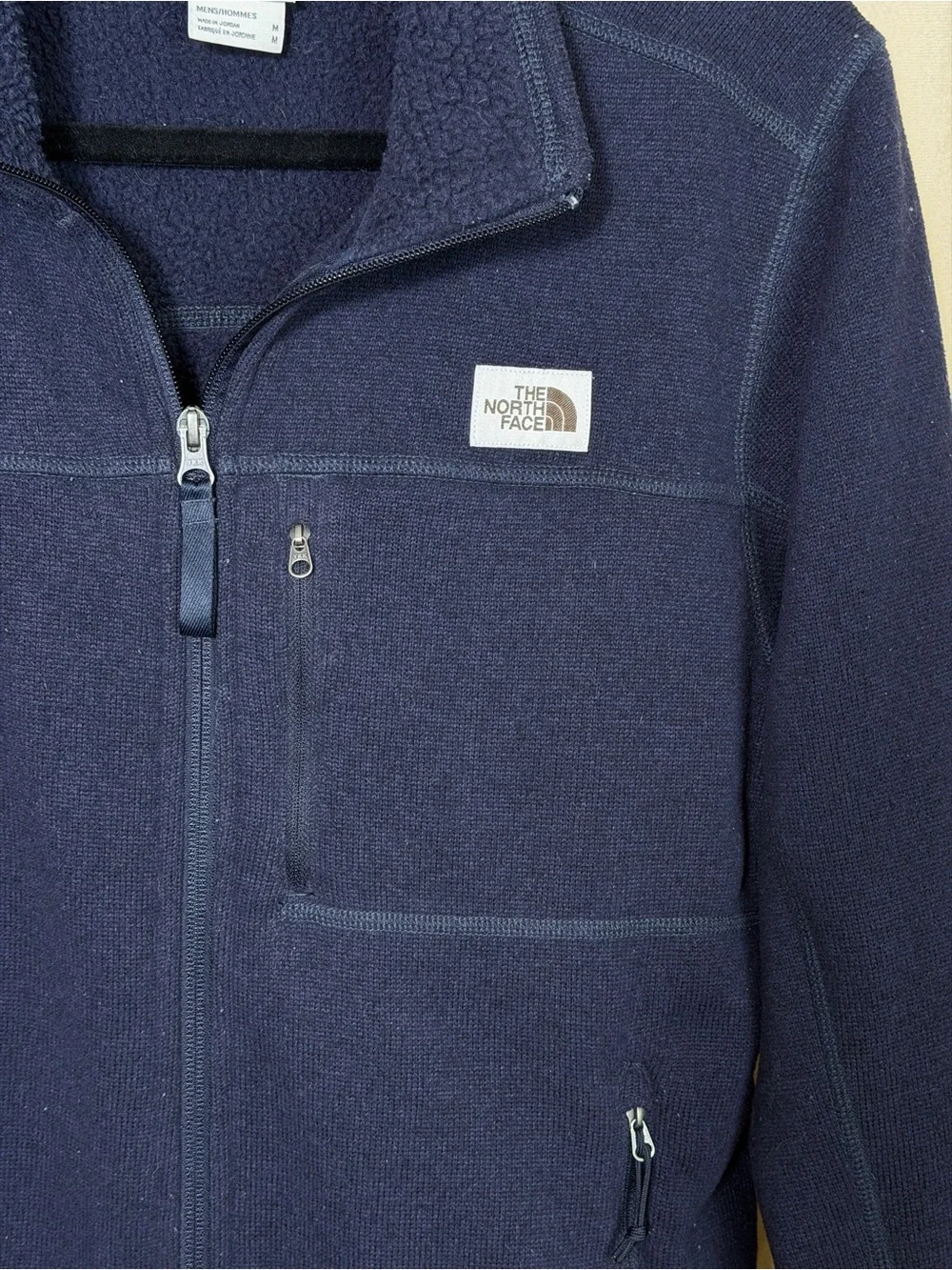 The North Face Men's Dark Navy Fleece Jacket - Full Zip